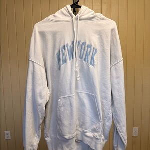 White 'New York' Hoodie